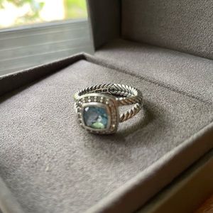 David Yurman Albion Petite Ring with semiprecious Stone and Diamonds